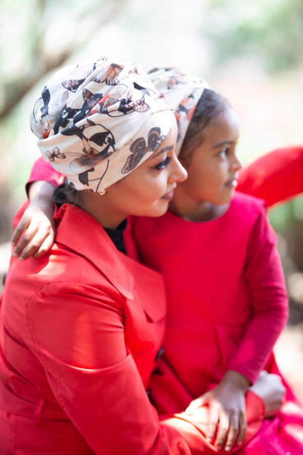 Mother and Child Turban+Mask
