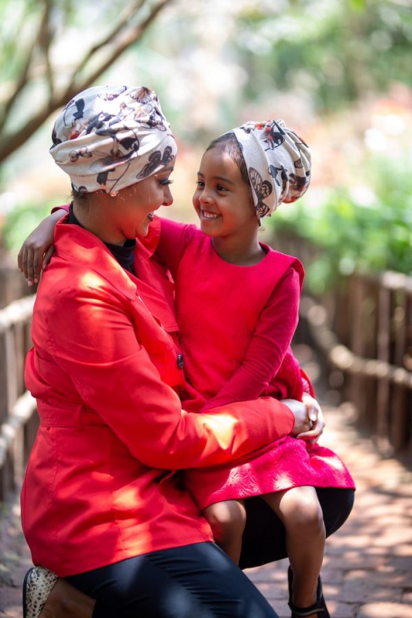 Mother and Child Turban+Mask